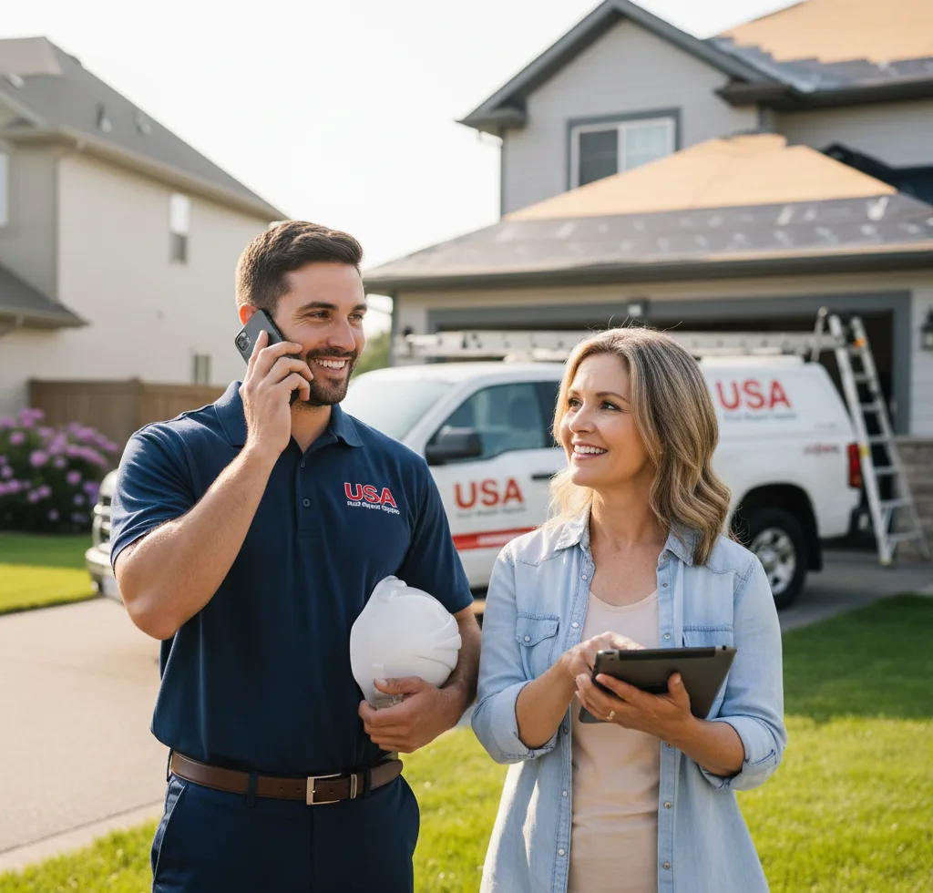 USA Roof Repair Experts customer support in Amboy